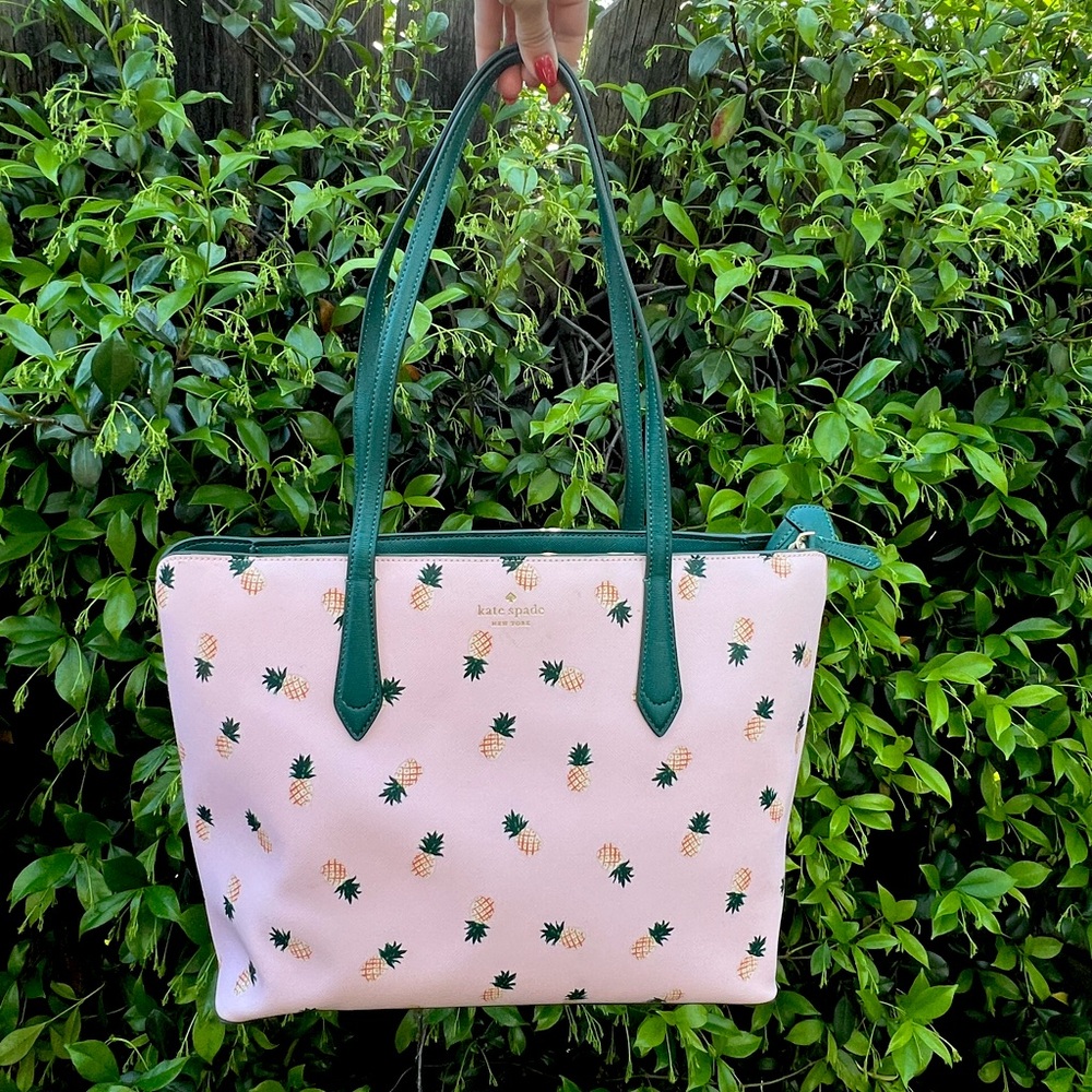 Kate Spade Marlee pineapple shoulder tote